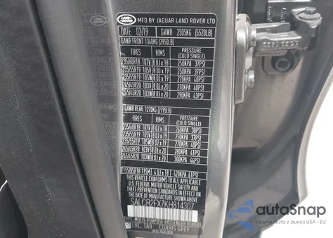 2019 Land Rover Discovery Sport Hse/Landmark Edition из США, поврежденный, VIN SALCR2FX7KH814307